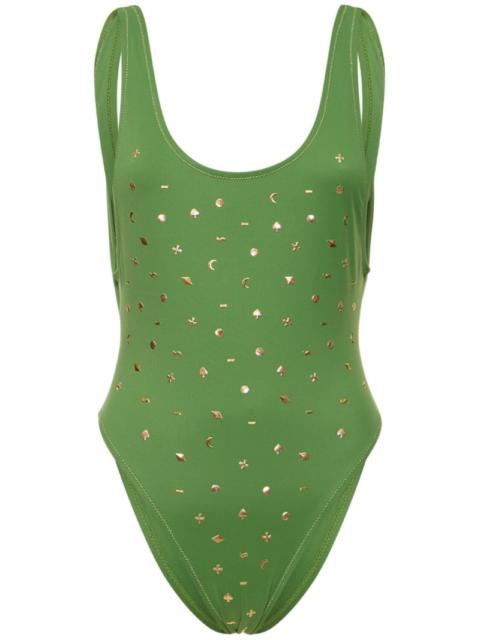 Reina Olga Pamela printed one piece swimsuit