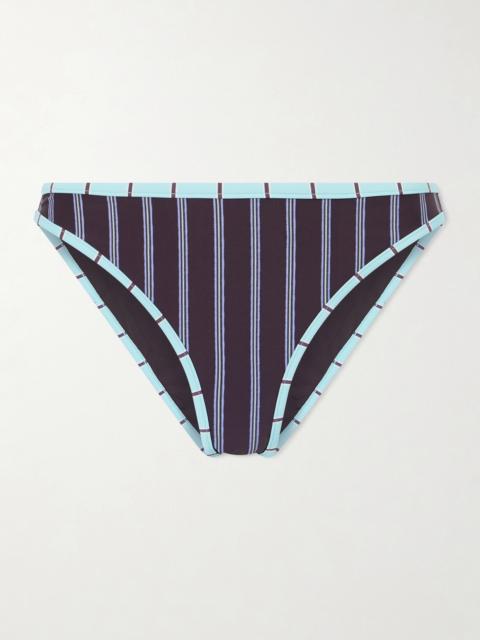 STAUD Coto Striped Bikini Briefs