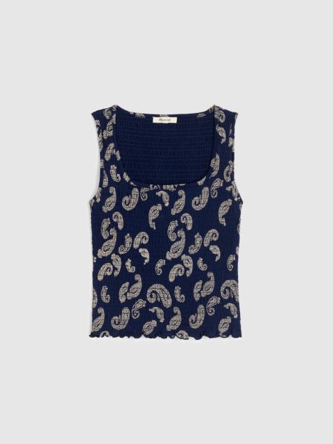 Madewell Madewell x Shopbop Smocked Squareneck Tank