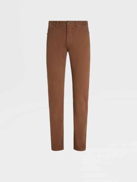 ZEGNA FOLIAGE STRETCH COTTON ROCCIA JEANS