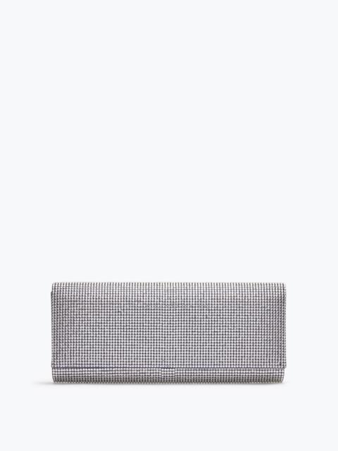 RENE CAOVILLA Zafira Blue Clutch With All-Over Crystals