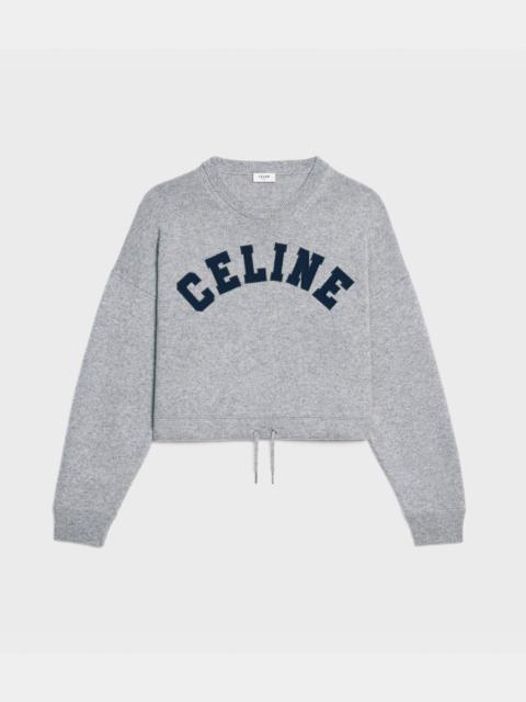 CELINE CELINE ATHLETIC SWEATER IN CASHMERE/WOOL