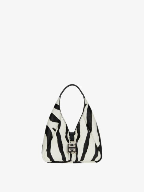 Givenchy MINI G-HOBO BAG IN ZEBRA PRINTED HAIRCALF