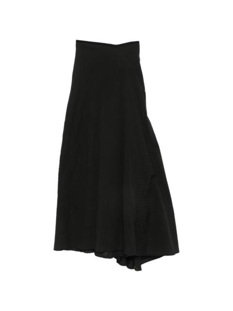 Marc Le Bihan crinkled asymmetric skirt