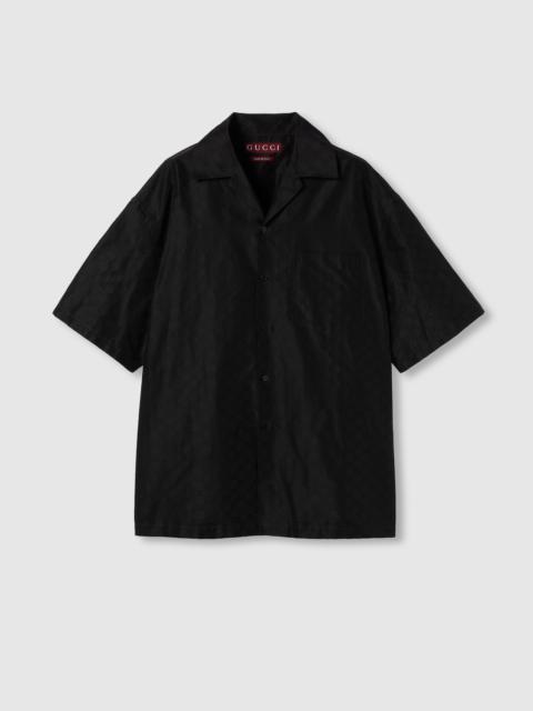 GUCCI Cotton-silk GG faille shirt