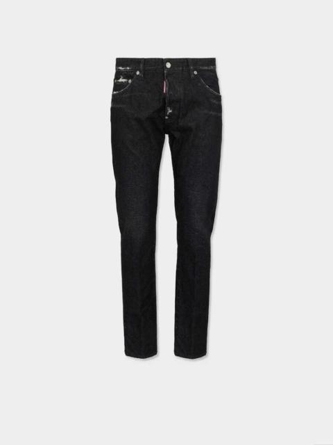 DSQUARED2 BLACK AVIATOR TEDDY JEANS