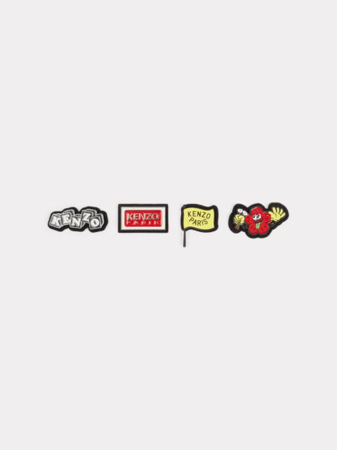 KENZO Set of 4 KENZO Stamp patches