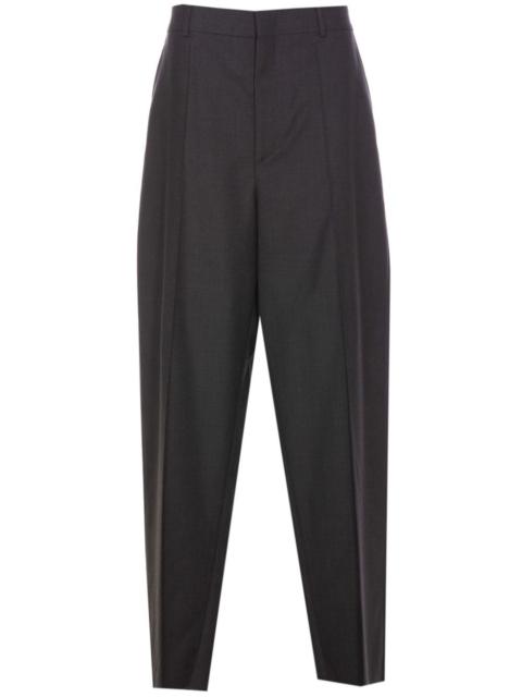 virgin-wool tapered trousers