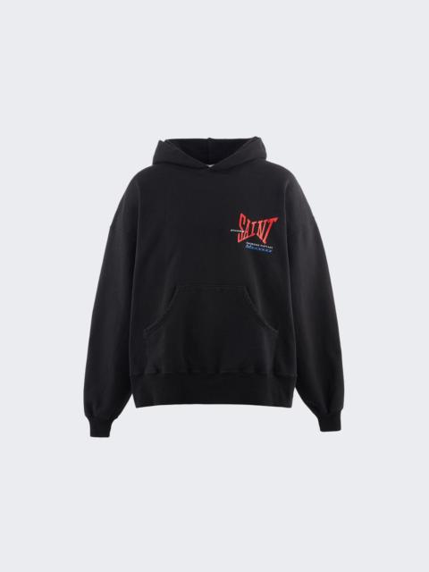 SAINT M×××××× Ribbon Saint Hoodie Black