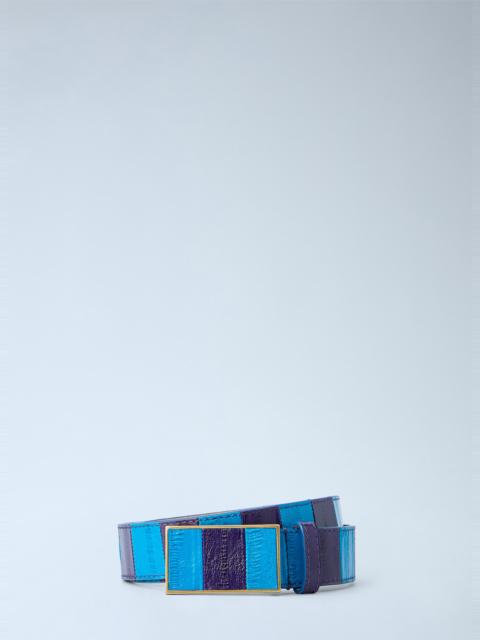 Dries Van Noten Striped Leather Belt