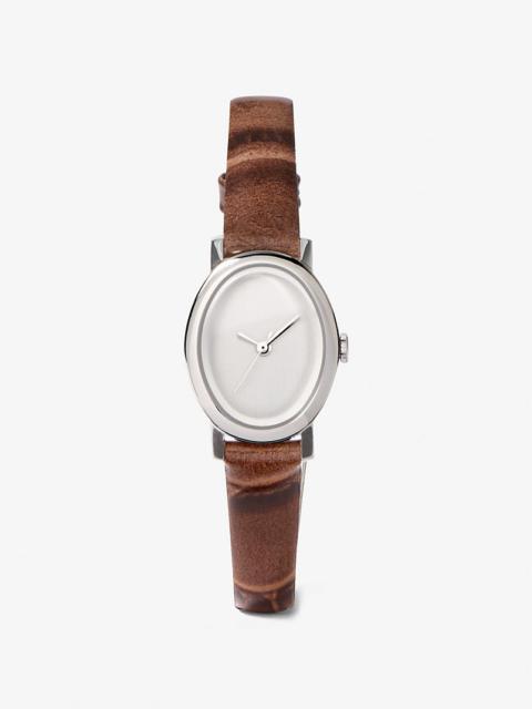 MICHAEL KORS COLLECTION Limited-Edition Petite Maude Silver-Tone and Crocodile Embossed Leather Watch