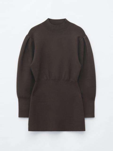 & Other Stories Knitted Mock-Neck Mini Dress