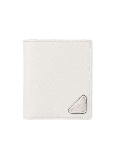 Prada triangle-logo Saffiano leather wallet