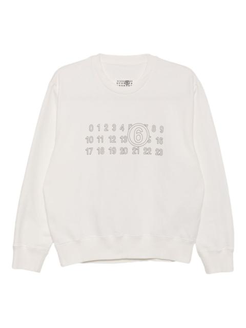 MM6 Maison Margiela logo-print cotton sweatshirt