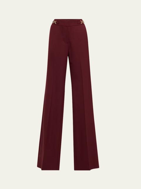 ULLA JOHNSON Quartier Mid-Rise Pants with Chain Detail