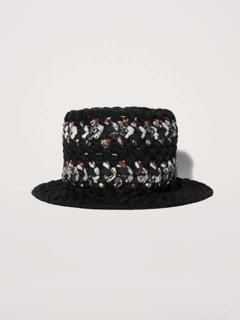 AMIRI CROCHET BANDANA BUCKET HAT