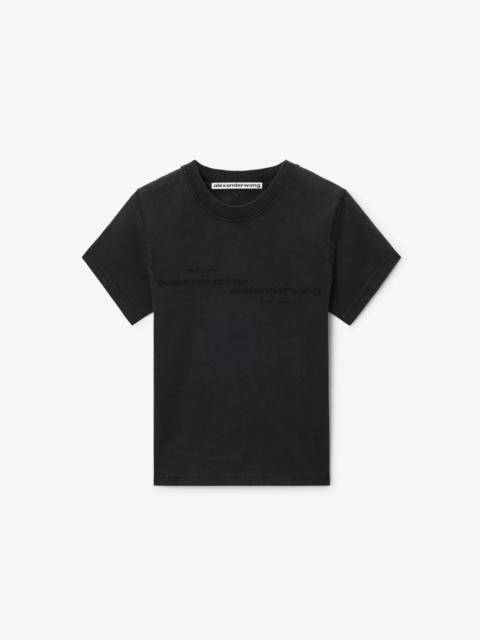 Alexander Wang MIRRORED LOGO TEE