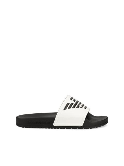 EMPORIO ARMANI logo-debossed slides