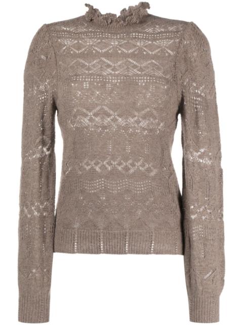 Polo Ralph Lauren pointelle-knit long-sleeved jumper