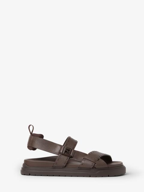 FENDI Fendi Chunky sandals Dark brown Selleria sandals