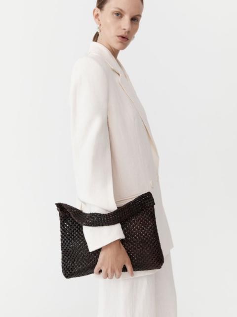 ST. AGNI Macrame Shoulder Bag - Chocolate