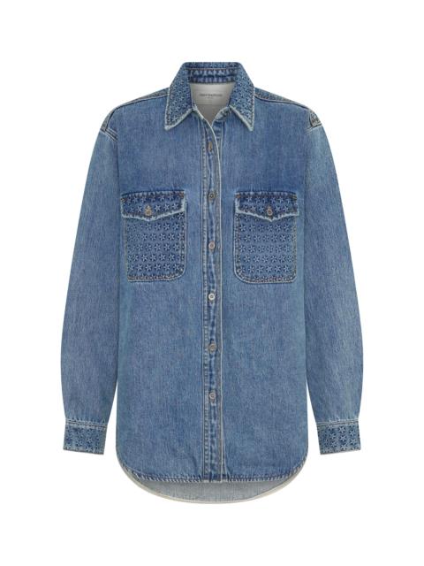 ONE TEASPOON Starlight Everyday Denim Shirt - Salty Dog