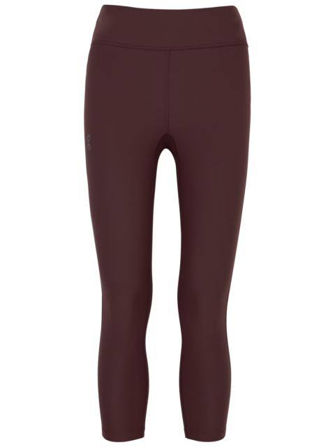 Active cropped jersey leggings