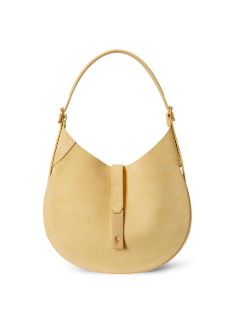 Polo Ralph Lauren Women's Polo ID Small Suede Shoulder Bag - Lemon Meringue