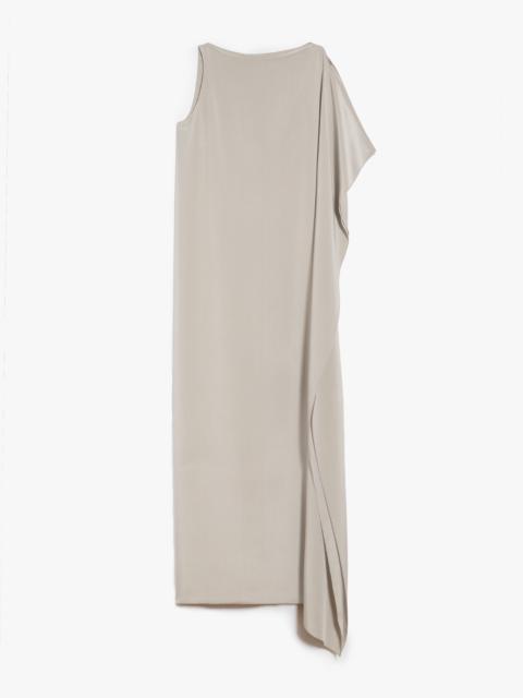 Max Mara BORA One-shoulder crêpe de Chine dress