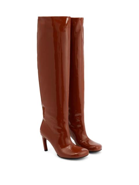 Dries Van Noten Patent leather knee-high boots