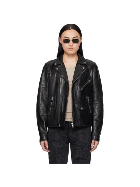 Ksubi Black Capitol Leather Jacket
