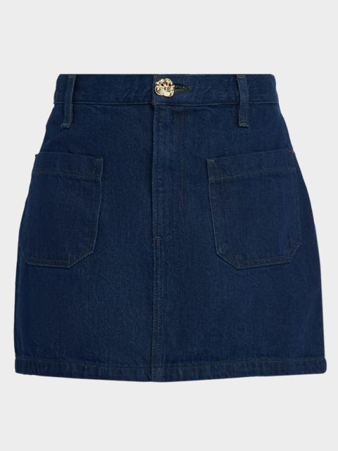 Favorite Daughter The Mimi Denim Mini Skirt