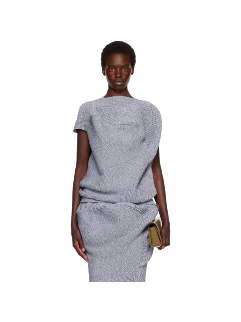 ISSEY MIYAKE Gray Found Stone Top