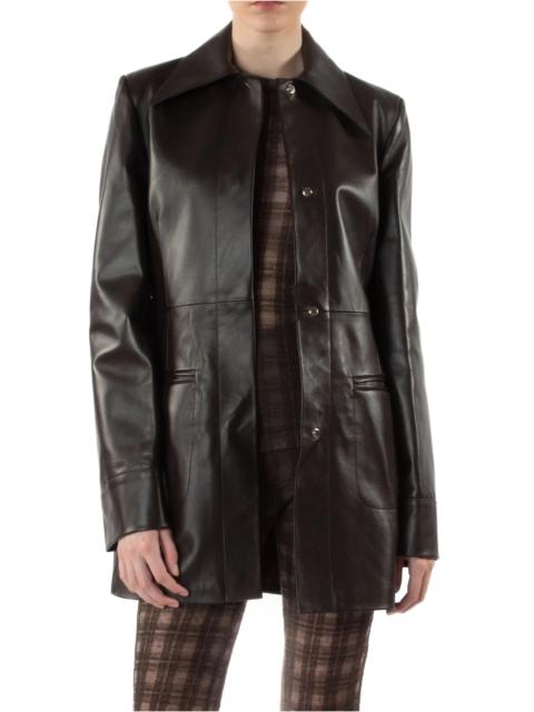 Elleme Mid Length Leather Coat