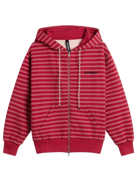 No Problemo No Problemo Mini Problemo Stripe Zip Hoodie