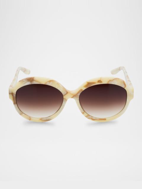 BARTON PERREIRA Orleandra Round Acetate Sunglasses