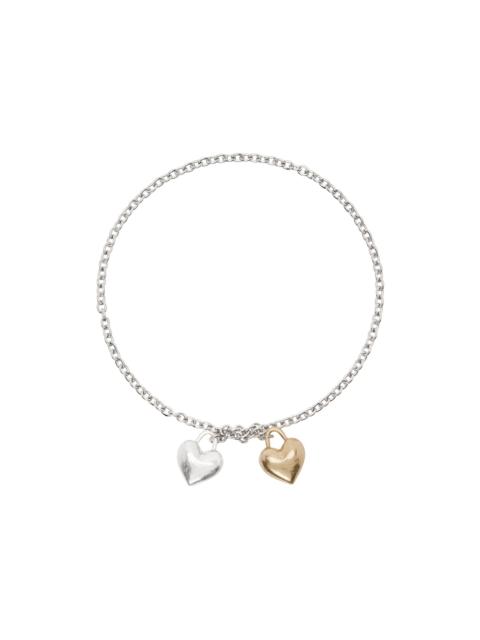 MARLAND BACKUS Silver Entangled Hearts Necklace