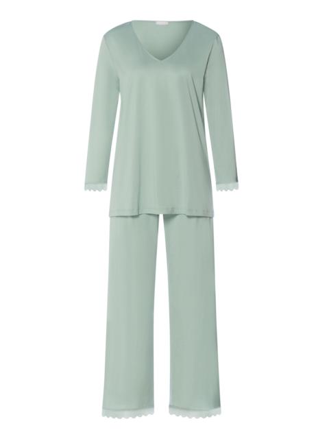 HANRO Inaya Scalloped Lace Cotton Pajama Set