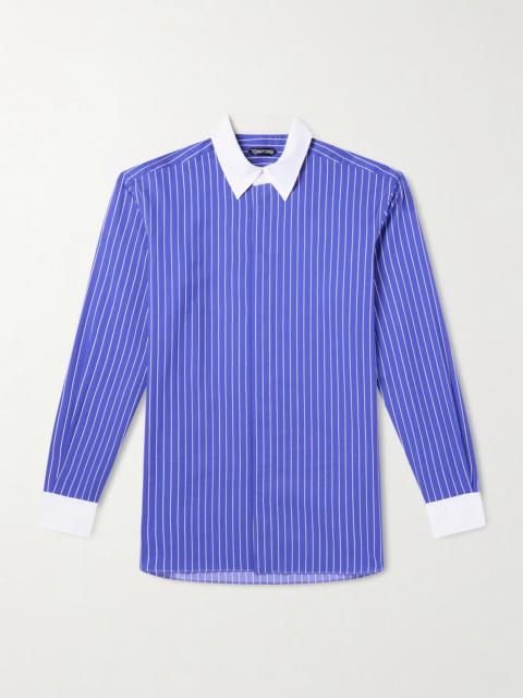 TOM FORD Pinstriped Silk Shirt