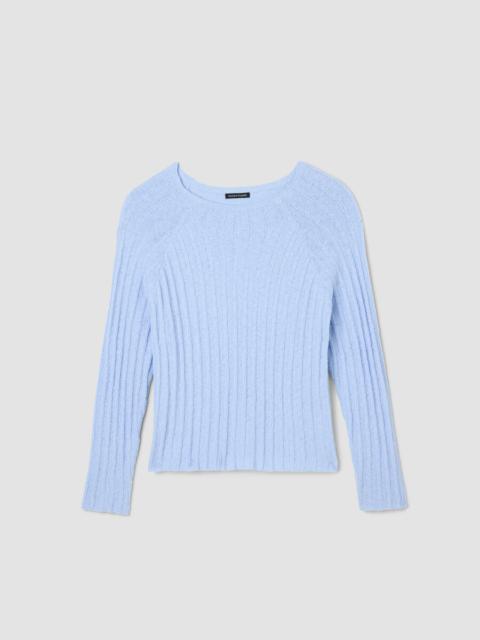 EILEEN FISHER Peruvian Cotton Cloud Jewel Neck Top