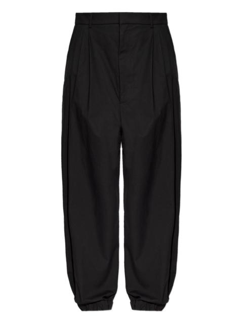 Moschino pleated cuff trousers