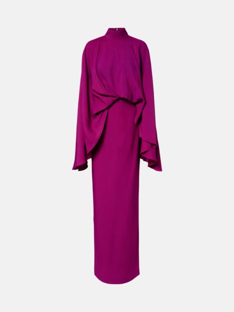 Taller Marmo Bacall draped crêpe gown