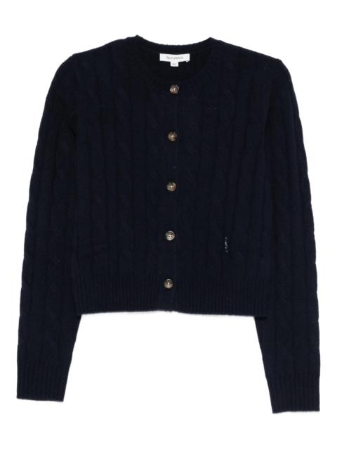 Sporty & Rich Sporty & Rich Cable-knit Button Cardigan