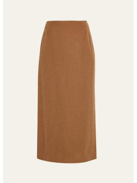 Lafayette 148 New York Cashmere-Blend Midi Pencil Skirt