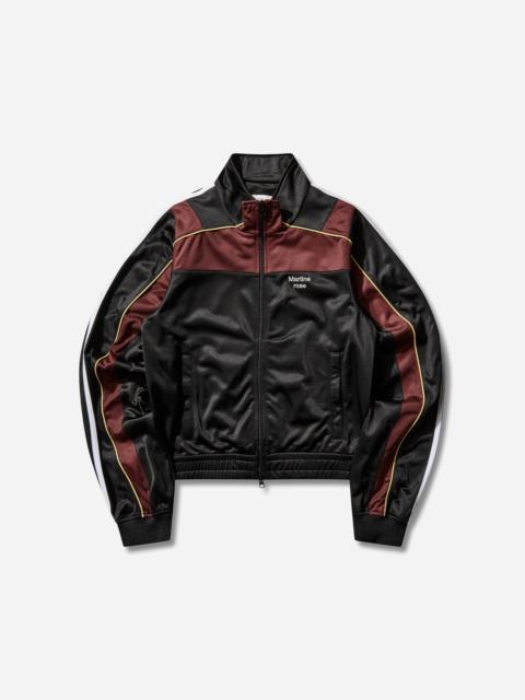 Martine Rose Shrunken Track Jacket Black / Burgundy