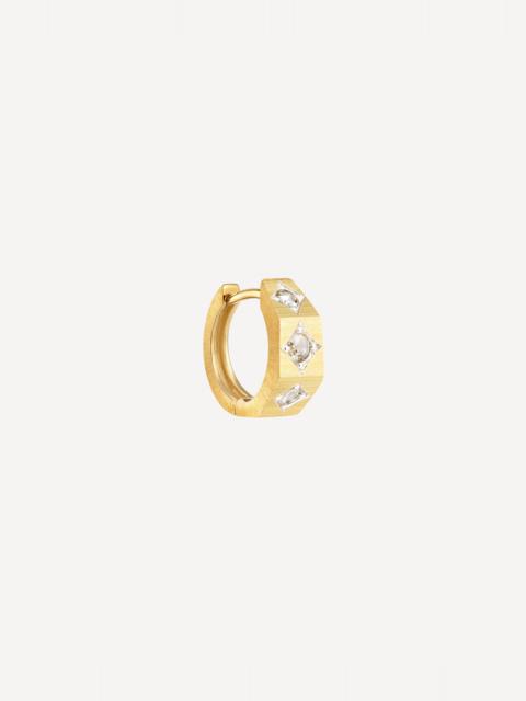 MARIE LICHTENBERG 18ct Gold Small Ecrou Hoop Earring