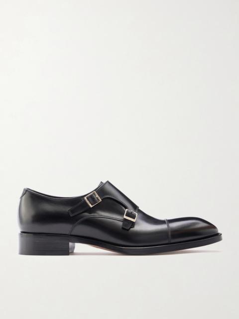 TOM FORD Elkan Leather Monk-Strap Shoes