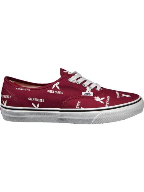 Vans Authentic Supreme x Playboy Burgundy