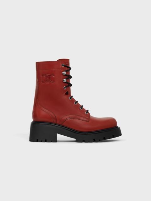 CELINE TRIOMPHE RANGERS MID LACE-UP BOOT in CALFSKIN