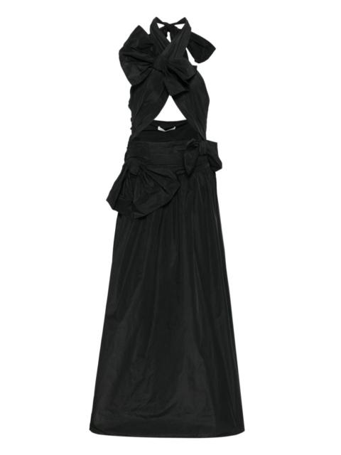 VIKTOR & ROLF drape bow maxi dress